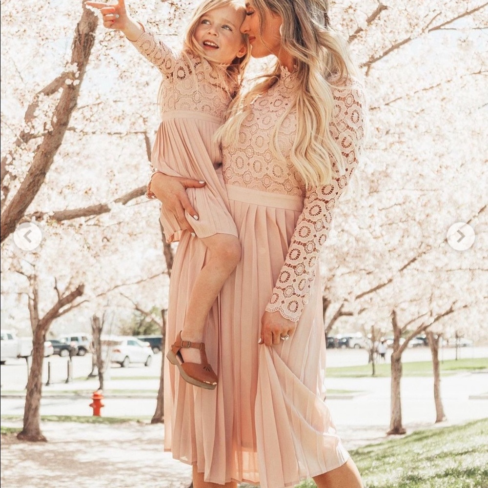 Blush lace, Ivy City dress, XL